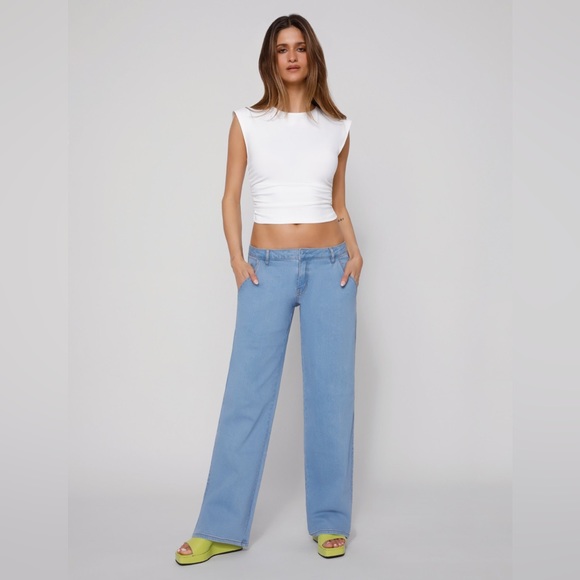 Tiger Mist Denim - Tiger Mist Low Rise Wide Leg Marta Pant Size XS New with tag